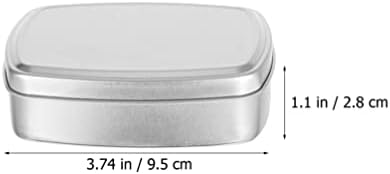Zerodeko Aluminum Square Soap Dish with Lids 4pcs Set