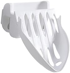 FELTECHELECTR Wall-Mounted Soap Dish Holder White for Tiles Walls Glass