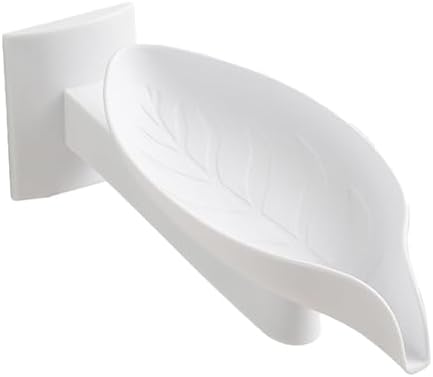 GLANSI Soap Dish Holder - Leaf Drain Soap Rack 1