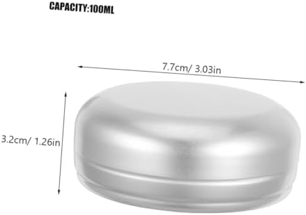 ABOOFAN Travel Round Aluminum Soap Holder Leakproof