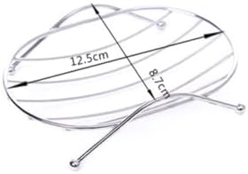 PRETYZOOM Wall-Mounted Soap Dish No Drill Oval Design