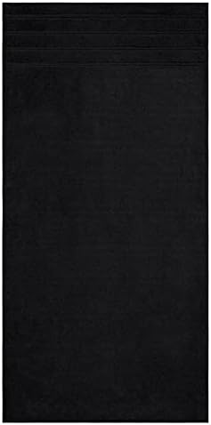TRP 4 Piece Lightweight Black Beach Towel Set 1