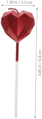 Happyyami 8pcs Unique Heart Birthday Candles