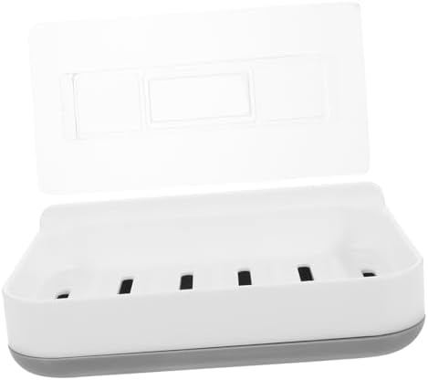 UTHCLO 1Set Absorbent Soap Dish Wall-Mounted Bathroom Organizer