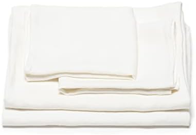 LinenMe 02582 Towel Set 2 Bath Towels and 2 Hand Towels White