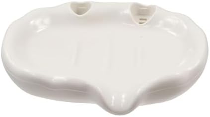 Creative Flower Decor Soap Dish White 1