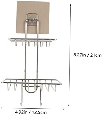 LIFKOME Double-Deck Wall Mount Soap Holder 1
