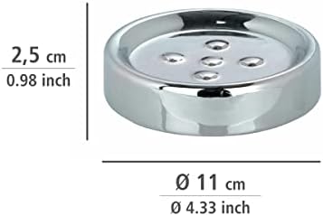 WENKO Soap Dish Polaris Chrome 43x1x43 Inch