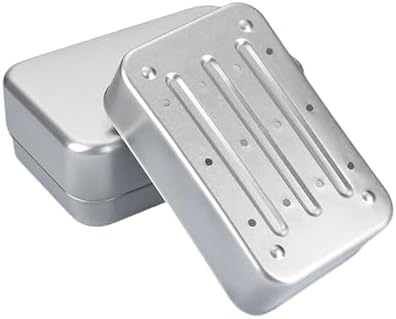 RUMDS Square Aluminum Soap Dish with Lid 1