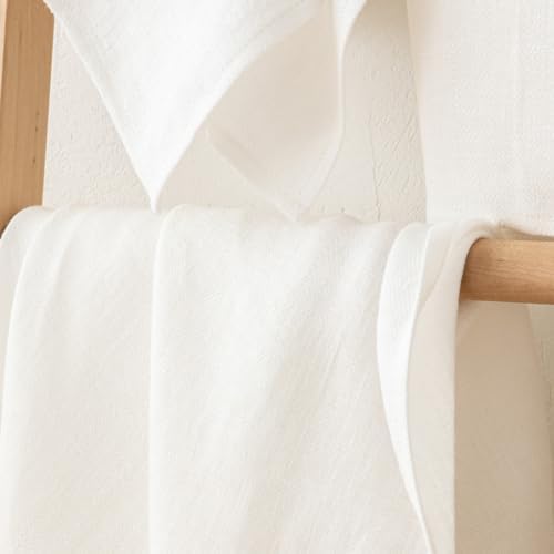 LinenMe 02582 Towel Set 2 Bath Towels and 2 Hand Towels White