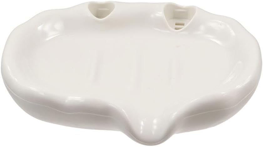 Creative Flower Decor Soap Dish White 1