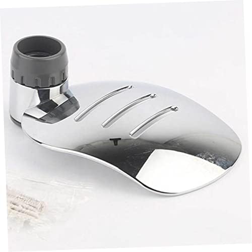 2pcs Silver Soap Holder Hollow Drain Design for Bathroom and Kitchen