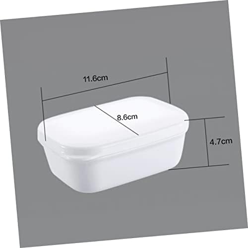 Portable Soap Dish with Drainage Leak Proof White