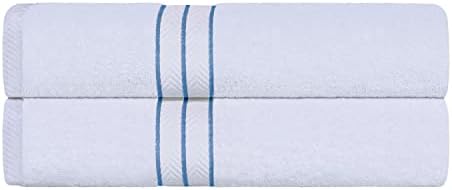 Superior Turkish Cotton Ultra-Plush 2-Piece Bath Towel Set Light Blue