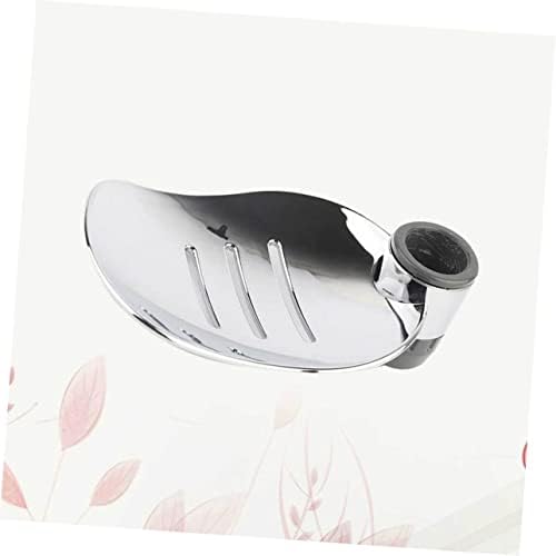 GLEAVI 2pcs Silver Soap Tray Holder for Shower Bathroom