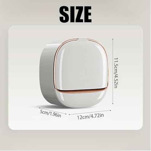 Travel Soap Dish Wall Mount Holder with Flip Lid 1