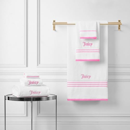 Juicy Couture Neon Border Bath Towel Set 6-Piece 1