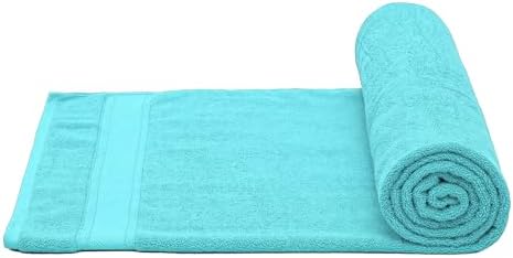 MoNiBloom 8-Piece Cotton Bath Towel Set - Turquoise