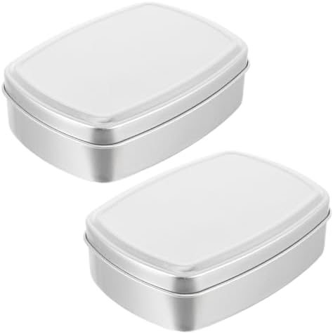 STOBAZA 2Pcs Leak-Proof Soap Holders with Lid