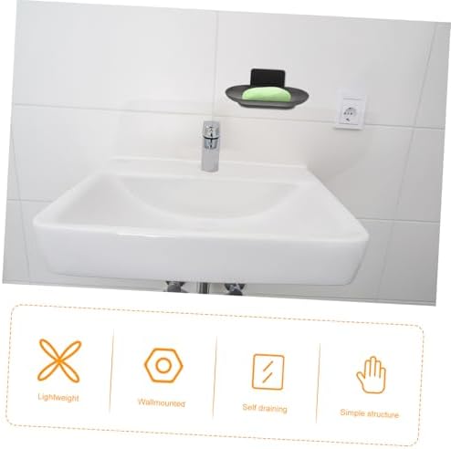 Hemoton Wall Mounted Soap Dish with Efficient Drainage
