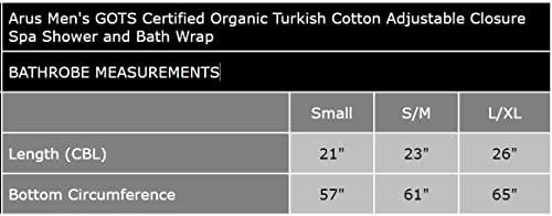 Arus Mens Organic Turkish Cotton Bathrobe 1