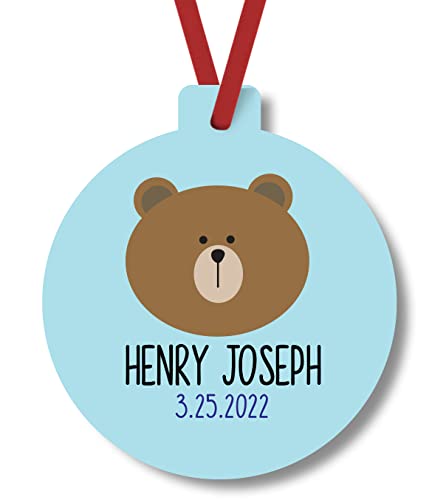 Tickle Bellies Baby Boy Christmas Ornament with Name