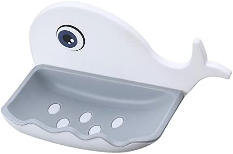 Whale Shaped Soap Holder Wall Mounted No Drilling Required