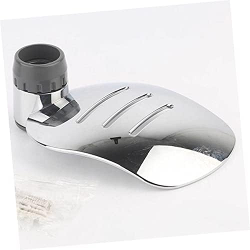 PRETYZOOM 2PCS Abs Soap Dish Rack Silver Drain Strip 25mm