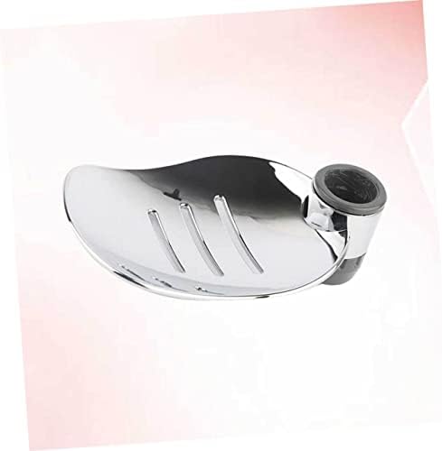 PRETYZOOM 2PCS Abs Soap Dish Rack Silver Drain Strip 25mm