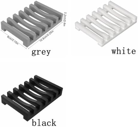 Silicone Soap Dish Holder with Non-Slip Base