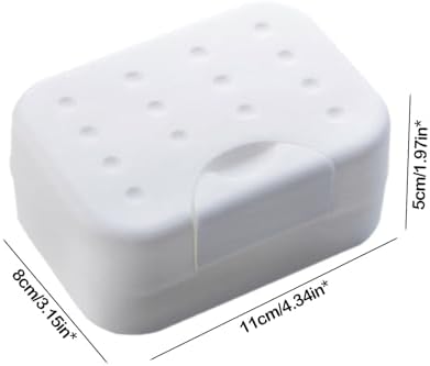Leakproof Travel Soap Case with Lid and Drainage
