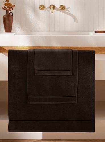 MyOwn Ultra Soft 3 Pack Cotton Towel Set - Chocolate Brown 1