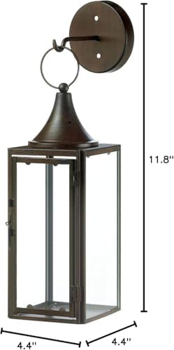 Accent Plus Decorative Candle Lantern with Hanging Accessory