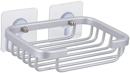 Yardenfun Self Draining Aluminum Soap Dish Holder for Bathroom