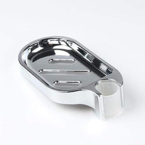 Pokinge 2pcs Adjustable Soap Holder with Chrome Plated ABS Tray
