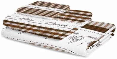 Chees D Zone Farm Stripe Retro Linen Bath Towel Set 1