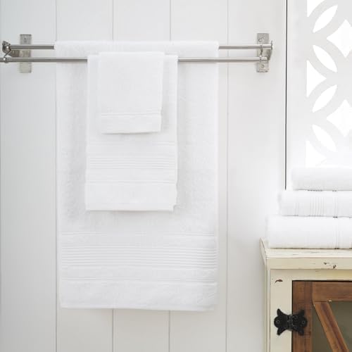 Ephesos Custom Monogrammed Towel Set - 3 Piece Wheat Design Grey Thread