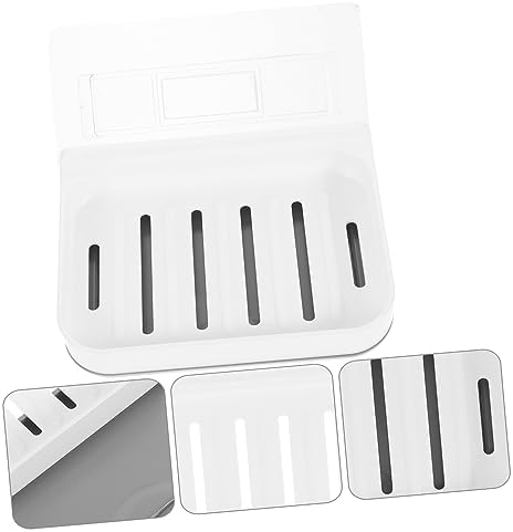 1set Dish Wall-Mounted Fast-Drying Soap Holder for Bathroom