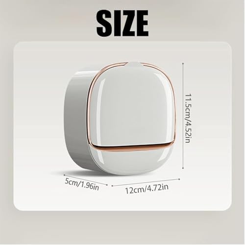 Luxury Soap Holder with Flip Lid and Drain Tray
