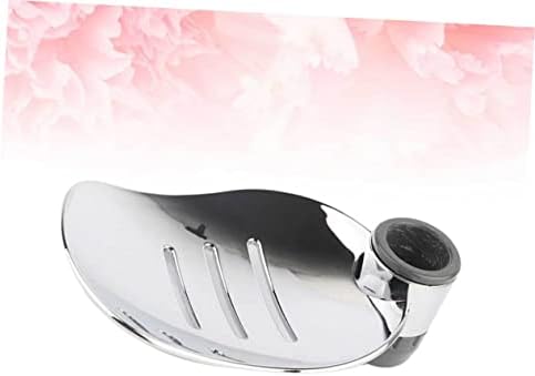 PRETYZOOM 2PCS Abs Soap Dish Rack Silver Drain Strip 25mm