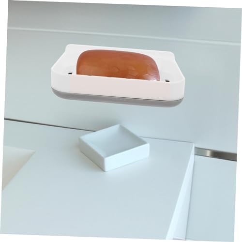 LIFKICH 1Set Absorbent Soap Dish Wall-Mounted Holder