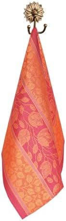 Armani International Foglio Kitchen Towel 20x28 Inch Orange-Gold