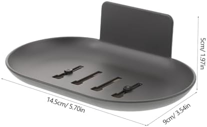 Hemoton Wall Mounted Soap Dish with Efficient Drainage