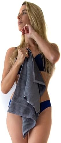 Mosobam Luxury Turkish 8pc Towel Set - Charcoal Gray
