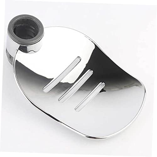 MUCKLILY 2Pcs Silver Soap Holder Tray for Bathroom Shower Kitchen