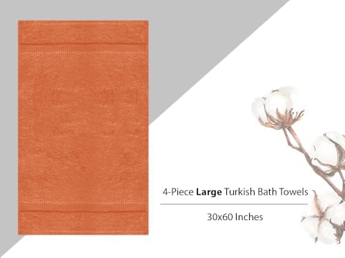 Towel Bazaar Premium Turkish Towel Set 4-Piece 30x60 Inches