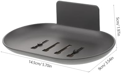 BESTYASH Wall Mount Soap Dish Holder Aluminum Self-Draining