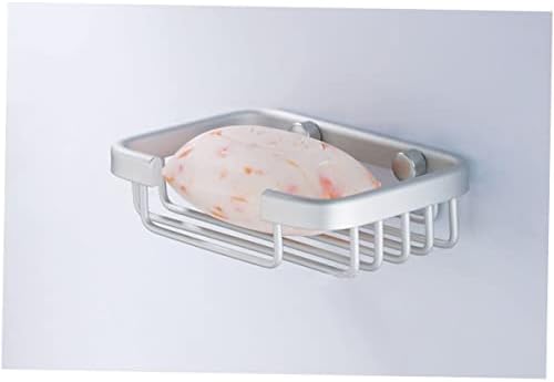 Wall Mount Soap Holder Brushed Aluminum Bath Organizer