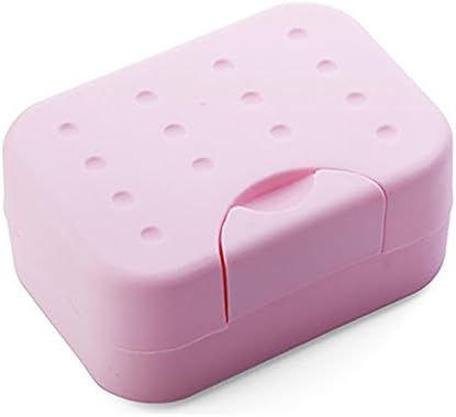 BILIKEYU Travel Soap Dish Box Pink One Size