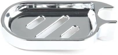 Pokinge 2pcs Adjustable Soap Holder with Chrome Plated ABS Tray